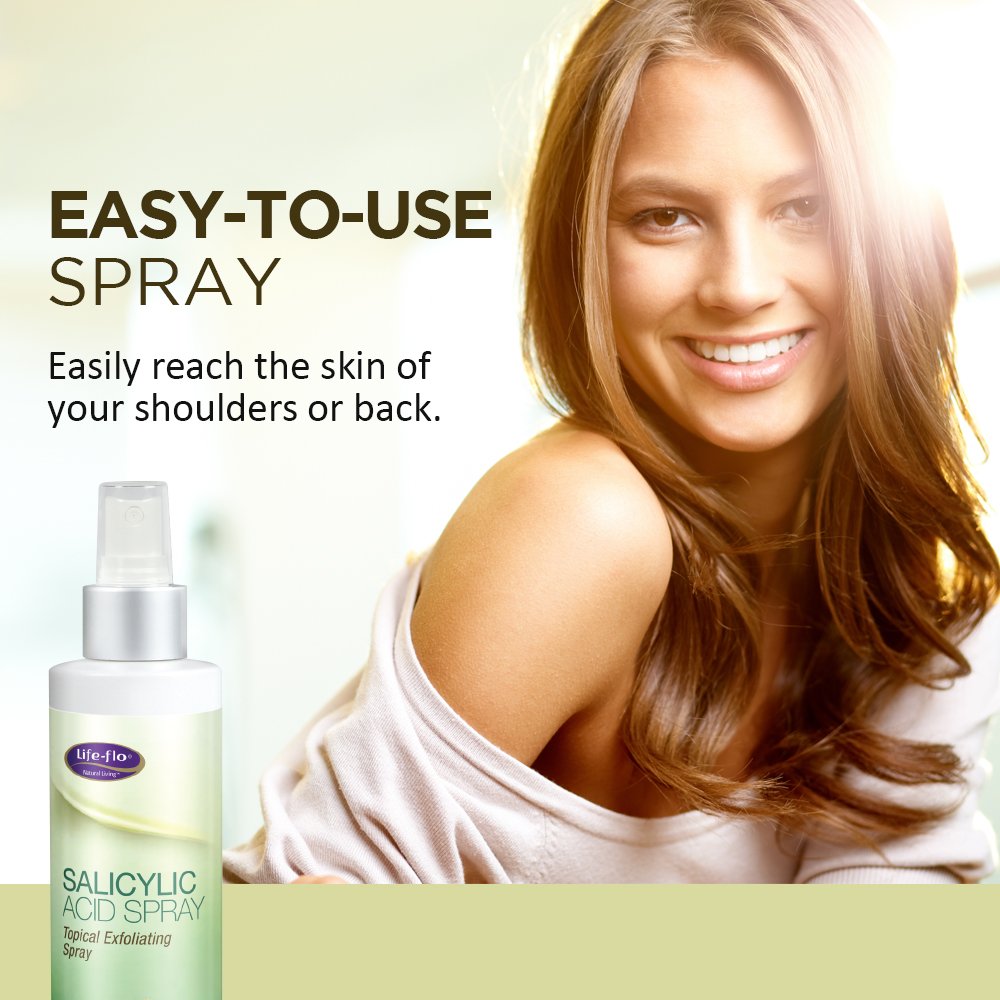 Life-Flo Salicylic Acid Spray, Topical Exfoliating Spray 269937, 8 ounces